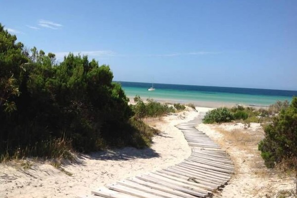 Stairway to the beautiful beach