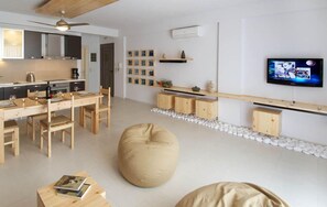 Superior Apartment, 1 Bedroom | Living area | Flat-screen TV - G Living 365 (Kefalonia)