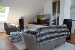 TV de tela plana, DVD player