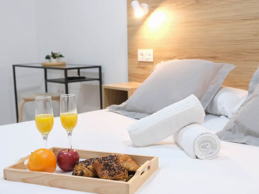 Desk, blackout curtains, free WiFi, bed sheets