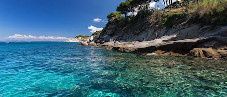 Una spiaggia nelle vicinanze