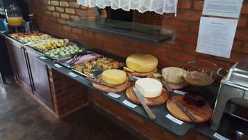 Free daily buffet breakfast