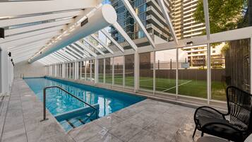A heated pool