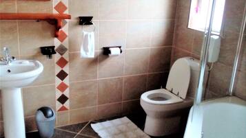 Sèche-cheveux, shampoing, papier toilette