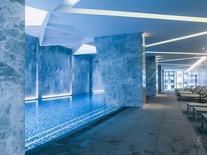 Indoor pool, a heated pool