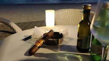 Vlak bij het strand