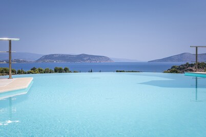 Luxury Estate Villa + 2 Flats + tennis court + pool/sauna/superb beaches