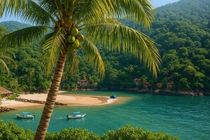 Sulla spiaggia, lettini da mare, teli da spiaggia
