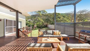 Terrace/patio - Killcare Beach Abode - Right opposite the beach with a beach and bush outlook (KILLCARE)
