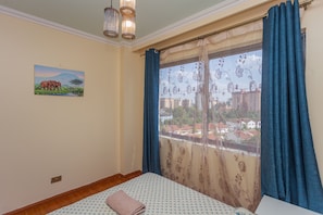2 bedrooms, iron/ironing board, travel crib, WiFi