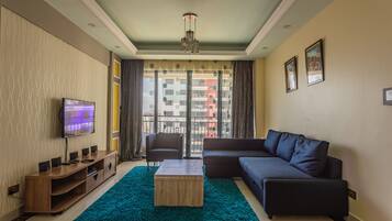 Smart TV, DVD player, stereo