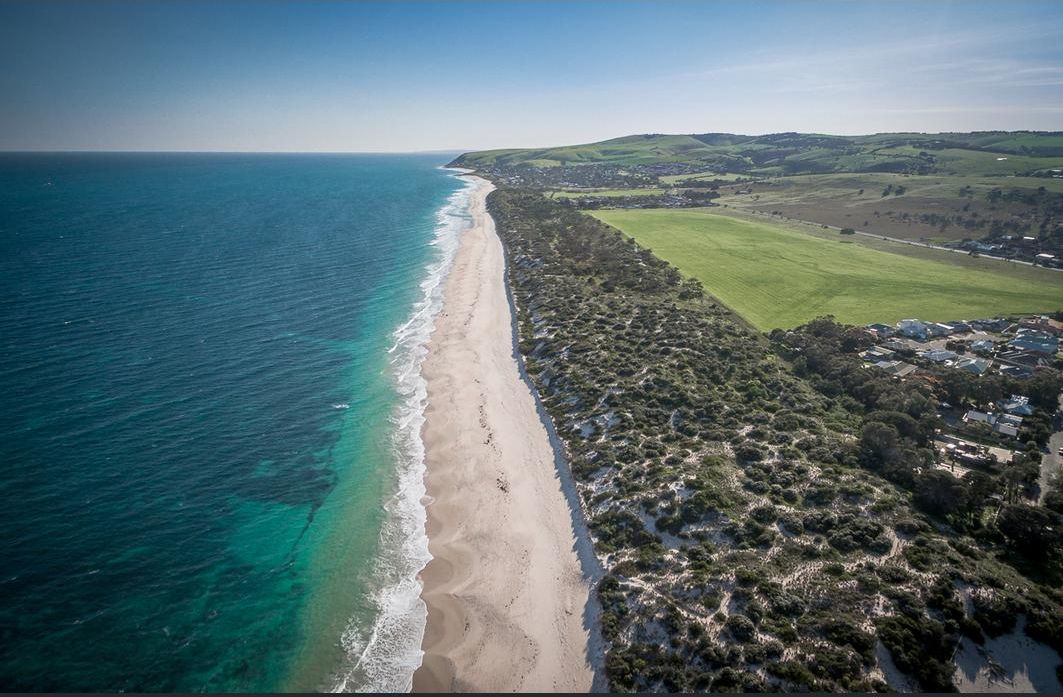 Beautiful Normanville coastline - stretching to Carrickalinga