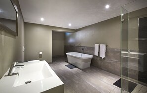 Hair dryer, towels