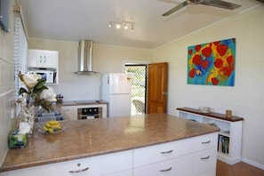 Fridge, oven
