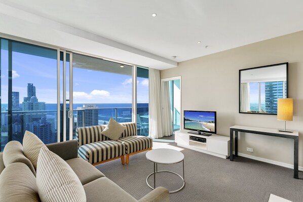 TV - Apartment 21901 is located on the 19th floor of Orchid Residences (Surfers Paradise)