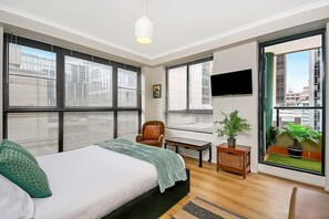 1 غرفة نوم ومكواة/لوح كي وواي فاي وملاءات أسرّة