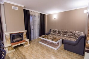 TV, fireplace - Guest House Mineral Village (Mineralni Bani)