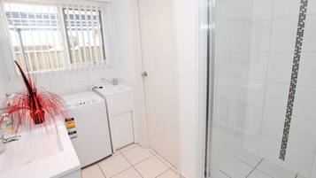 Shower, hair dryer