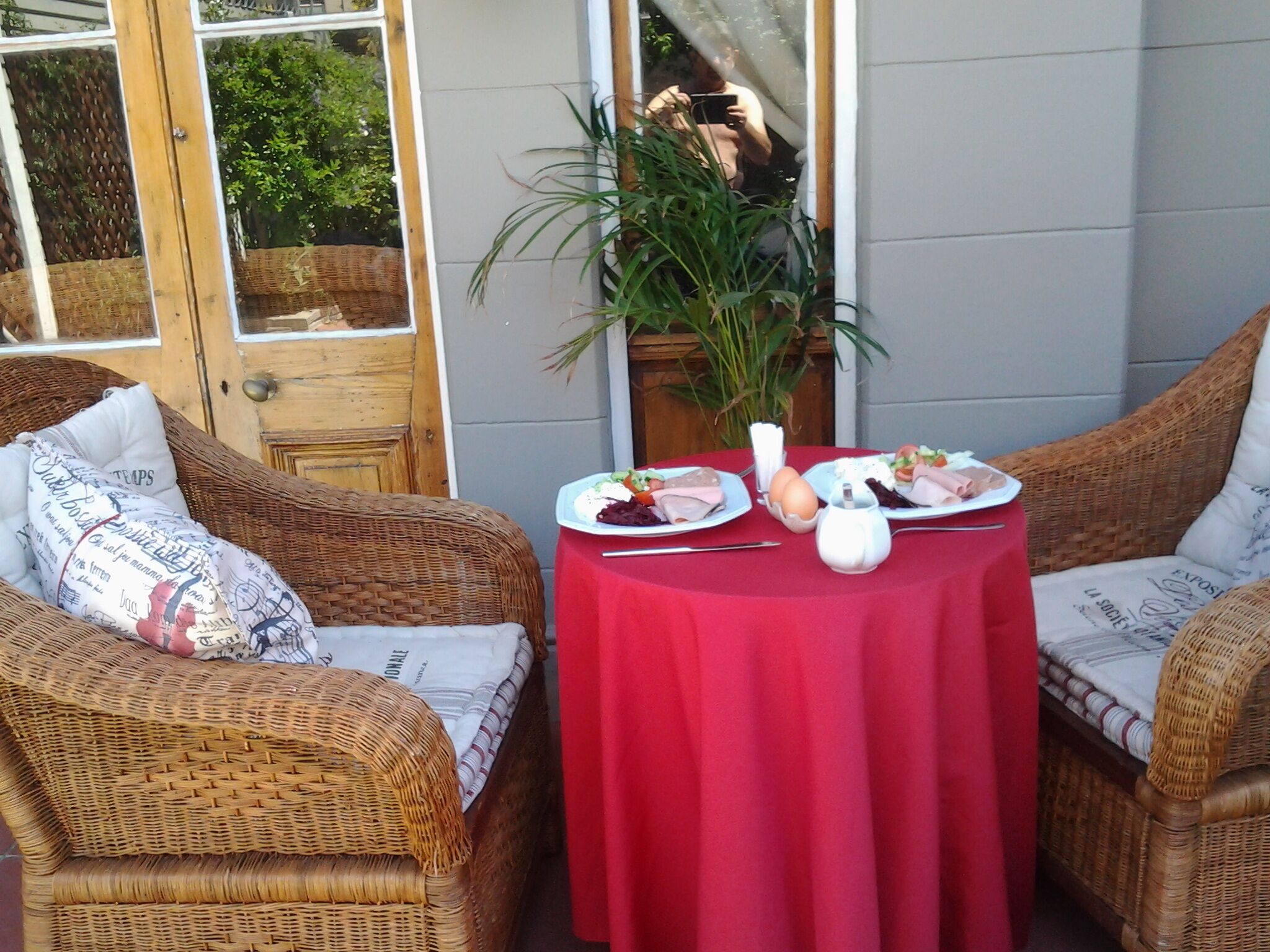 luncheon next to the pool