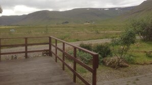 Ferienhaus, 2 Schlafzimmer, Sauna (Sólvellir 1, 2 houses) | Terrasse/Patio