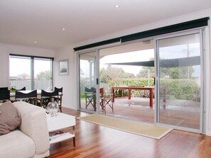 TV, DVD player, books