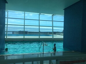 Indoor pool, outdoor pool