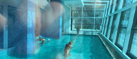 Indoor pool, outdoor pool
