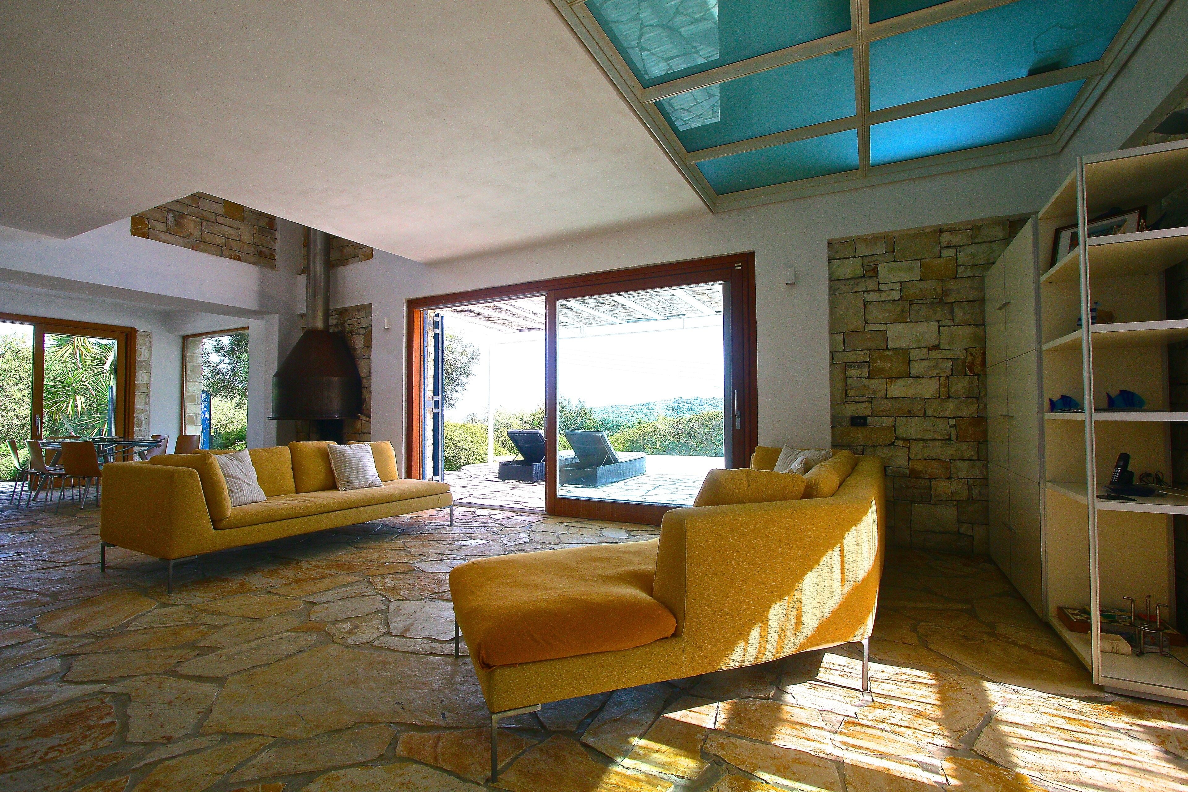 Villa for 14 , nestled in a 2-acre olive garden with beach just 30 steps awa