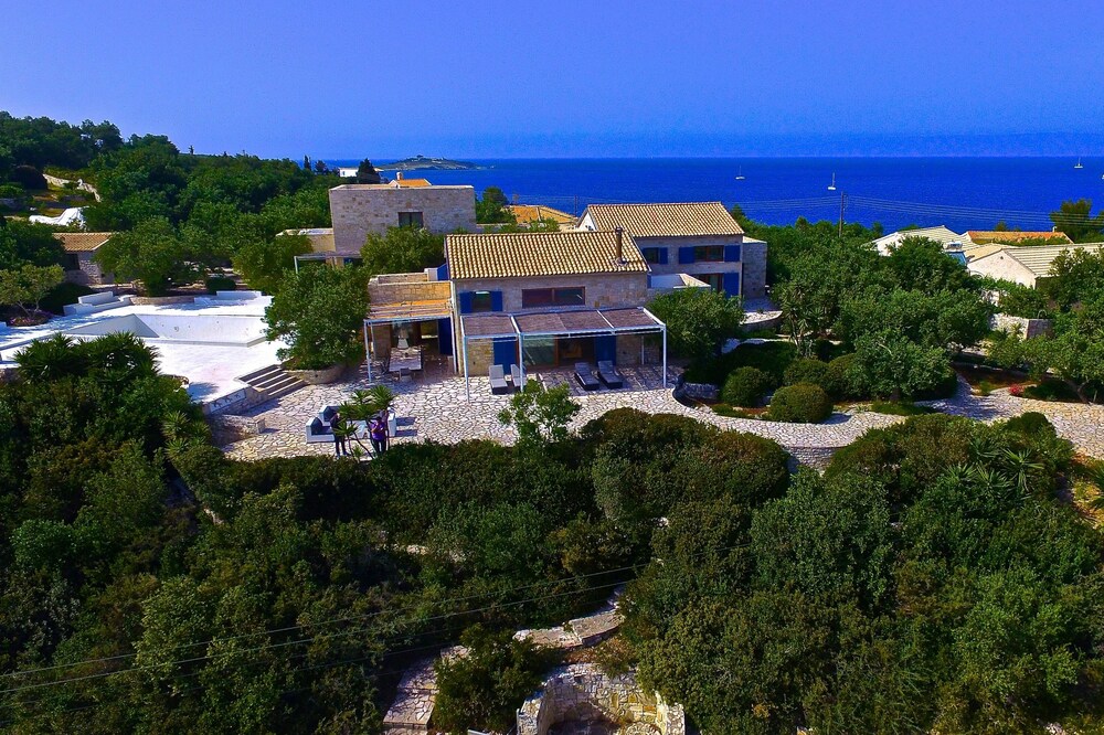 Villa for 14 , nestled in a 2-acre olive garden with beach just 30 steps awa