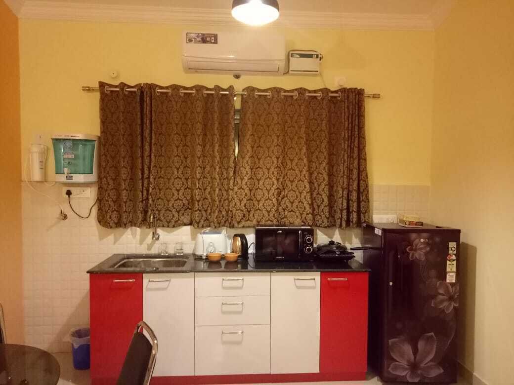 2BHK pool view deluxe apartment near Vagator beach