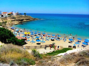 Beach - Kyklades Resort DPSAG06-Two Bed Apartment - Swimming Pool-Gym-Tennis-Spa (Paralimni)