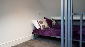 2 bedrooms, desk, soundproofing, iron/ironing board