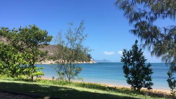 Beach nearby, sun-loungers