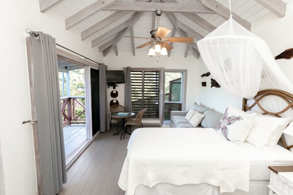 1 bedroom, in-room safe, iron/ironing board, travel cot - Neptune Studio, Great View, 1-4 guests, Galleon Beach, Part of Moondance Antigua (English Harbour)