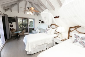 1 bedroom, in-room safe, iron/ironing board, travel crib - Neptune Studio, Great View, 1-4 guests, Galleon Beach, Part of Moondance Antigua (English Harbour)