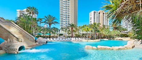 Indoor pool, outdoor pool