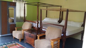 2 bedrooms, internet, bed sheets