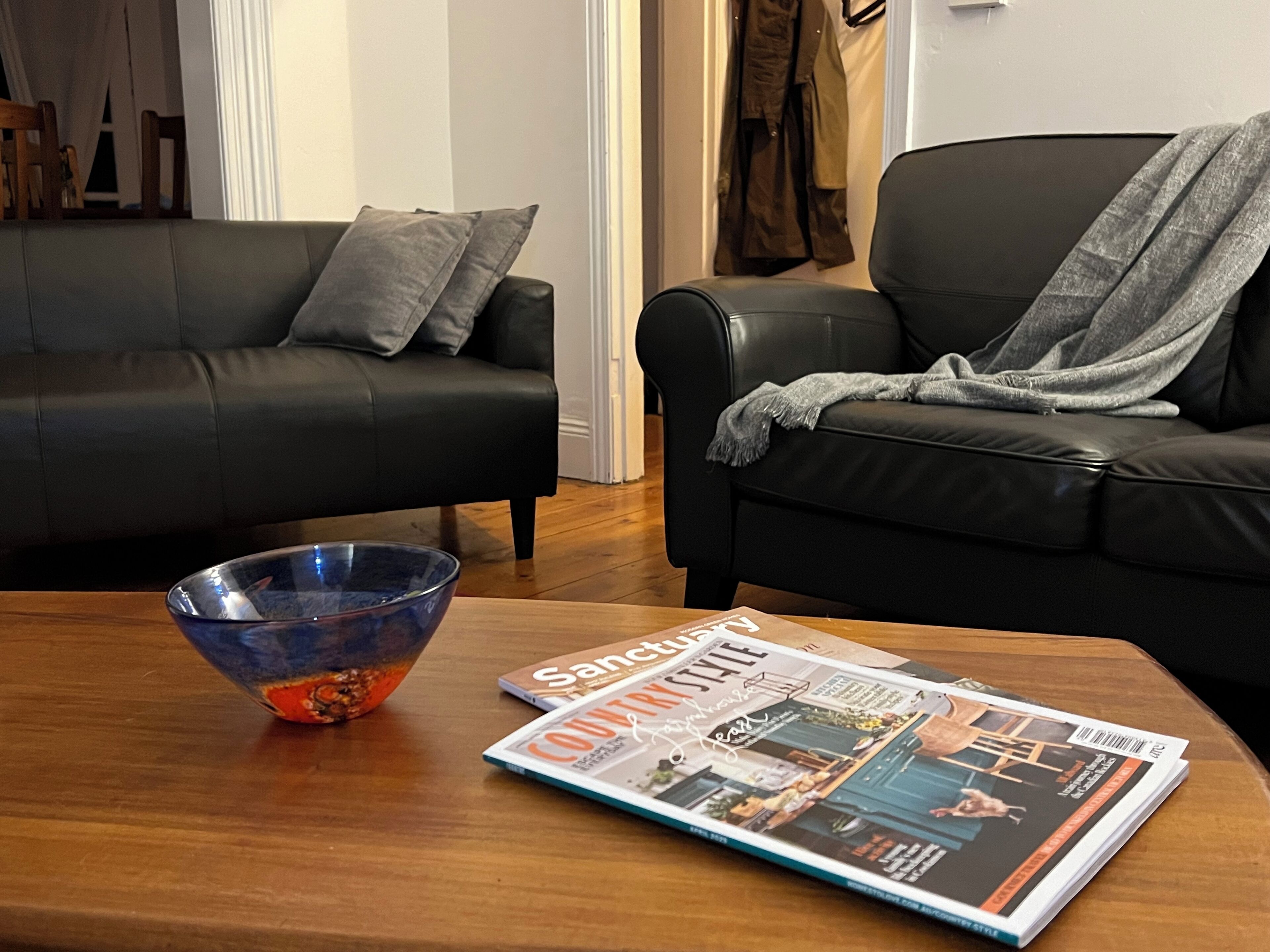 TV connectée, cheminée, Netflix, livres