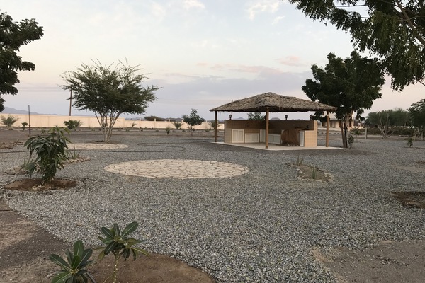 BBQ kitchen and dining area