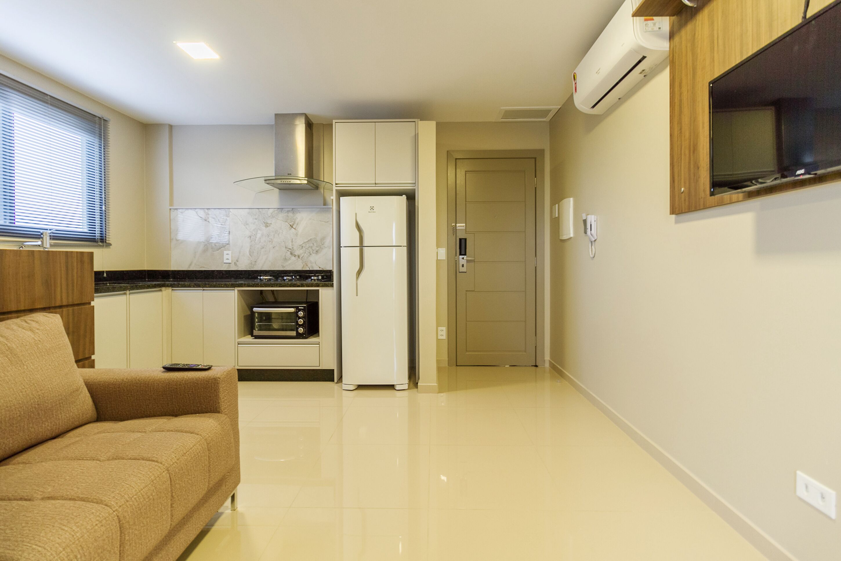 Apartamento luxo | Área de estar | Smart TV, Netflix