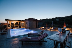 Outdoor pool, a heated pool - 1893 Stone Villa (Seget Vranjica)