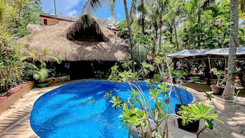 Outdoor pool, a rooftop pool