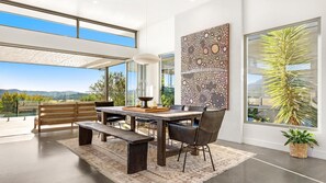 Dining - The Springs - architect-designed home with pool (Wilsons Creek)