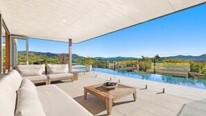 Terrace/patio - The Springs - architect-designed home with pool (Wilsons Creek)