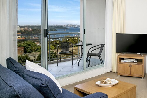 Milsons Point- ALF49 Alfred St (south) - Penthouse-Style 2BR with Harbour Views Parking by Milsons Point Station