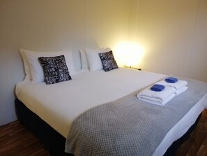 2 bedrooms, iron/ironing board, travel crib, bed sheets