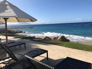 On the beach, sun loungers, beach towels - Luxury Apartment in Caribbean Paradise, Sosua, Infiniti Blu, aparment K3F (Sosua)