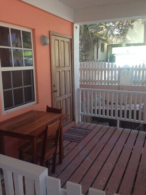 Outdoor dining - Casa Azriel, Beach Front 1 bedroom with great location! (San Pedro)