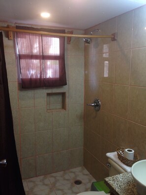 Shower, hair dryer, soap, toilet paper - Casa Azriel, Beach Front 1 bedroom with great location! (San Pedro)