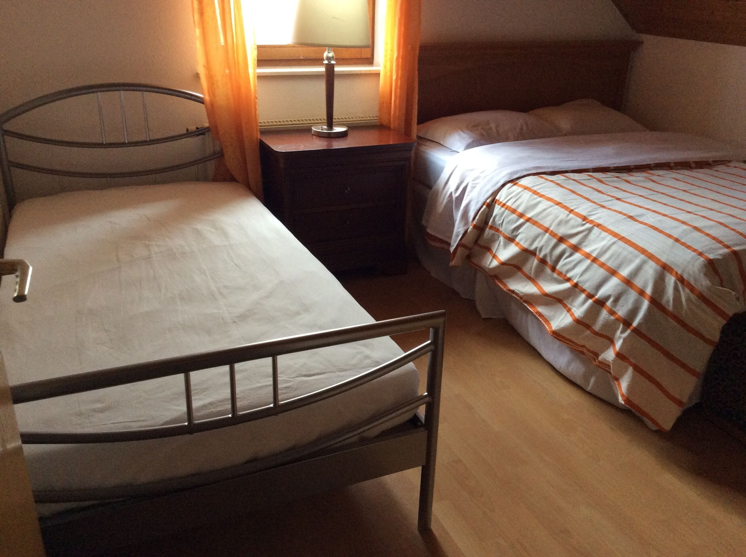 Two-bedroom with brand new kitchen and free parking within the premises.